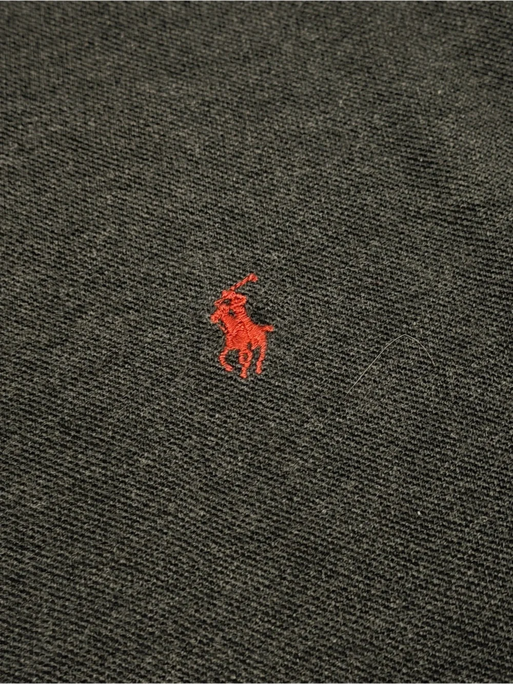 Ralph Lauren dark grey Polo with Red Pony Embroidery